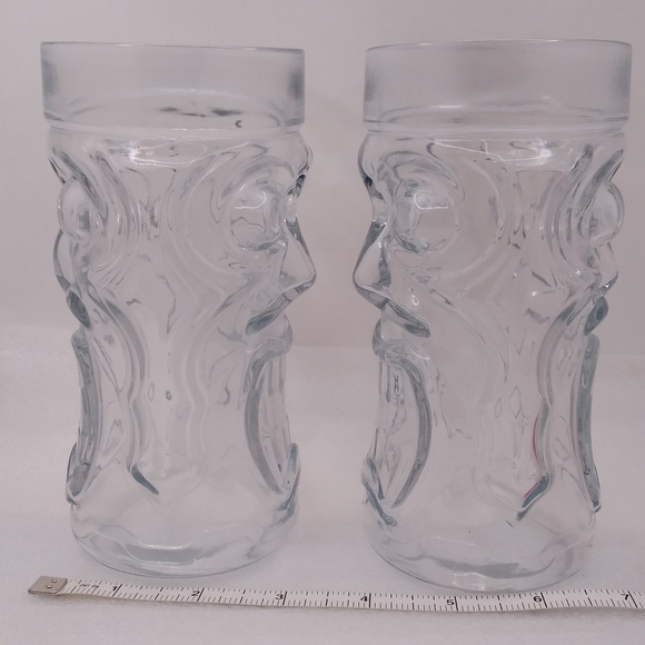 Set of 2 Anchor Hocking Drinking GLASSES Screaming Tiki 16 oz - Picture 5 of 12